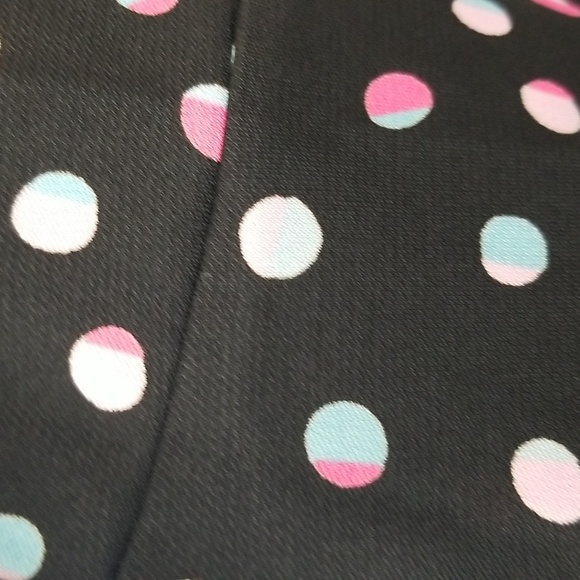 New York & Company sz XS polka dot skirt black background - Picture 6 of 6